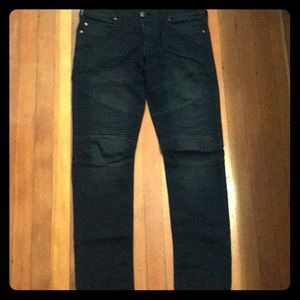 True Religion (Black) Moto Denim Jeans